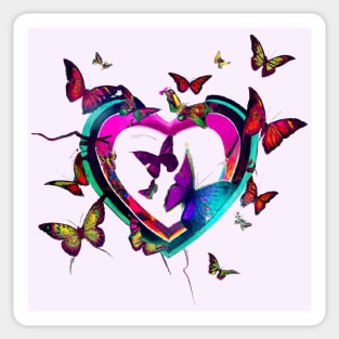 Heart Full of Butterflies Sticker